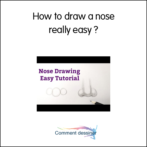 How to draw a nose really easy